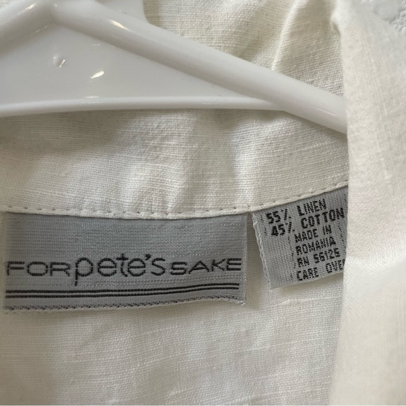 For Pete’s sake linen too white medium - Picture 3 of 4